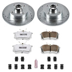 Power Stop 99-02 Volkswagen Cabrio Rear Z26 Street Warrior Brake Kit