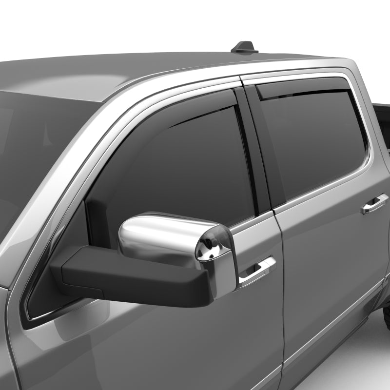 EGR 19-23 Ram 1500 In-Channel Window Visors Front/Rear Set Matte Black Extended Cab