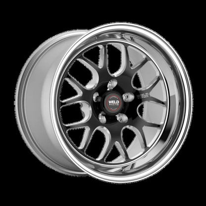 Weld S77 20x10 / 5x120 BP / 6.3in. BS Black Wheel (High Pad) - Non-Beadlock