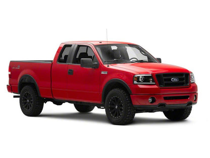 Raxiom 04-08 Ford F-150 Axial Series LED Proj Headlights/Seq LED Bar- Black- Clear Lens