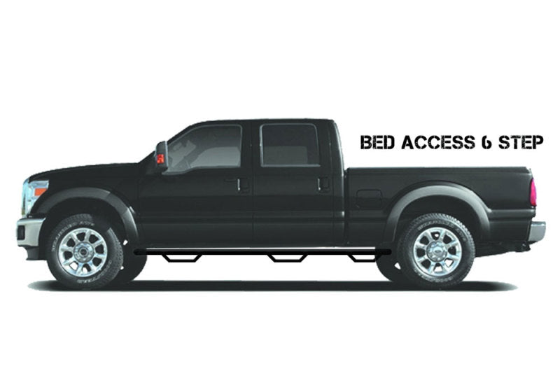 N-Fab Nerf Step 2017 Ford F-250/350 Super Duty SuperCab 8ft Bed - Gloss Black - Bed Access - 3in