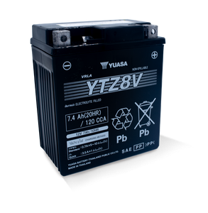 Yuasa YTZ8V Maintenance Free AGM 12 Volt Battery