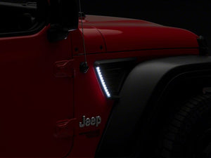 Raxiom 18-23 Jeep Wrangler JL LED Fender Vent Lighting w/ DRL and Turn Signal