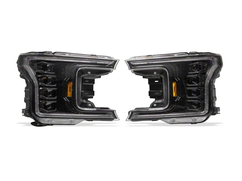 Raxiom 18-20 Ford F-150 CXR Series V2 LED Headlights- Black Housing- Clear Lens