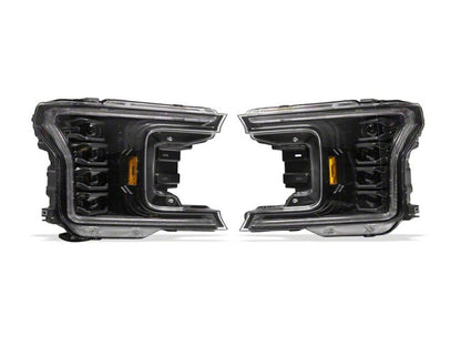 Raxiom 18-20 Ford F-150 CXR Series V2 LED Headlights- Black Housing- Clear Lens