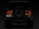 Raxiom 07-18 Jeep Wrangler JK Axial Series Trident LED Tail Lights- Blk Housing (Clear Lens)