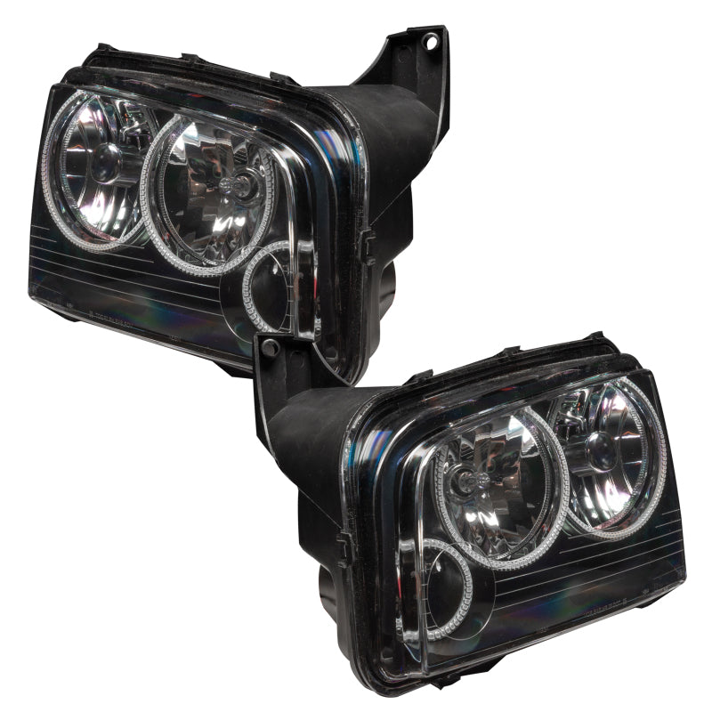 Oracle 05-10 Dodge Charger SMD HL (Non-HID) - Triple Halo - ColorSHIFT w/ BC1 Controller