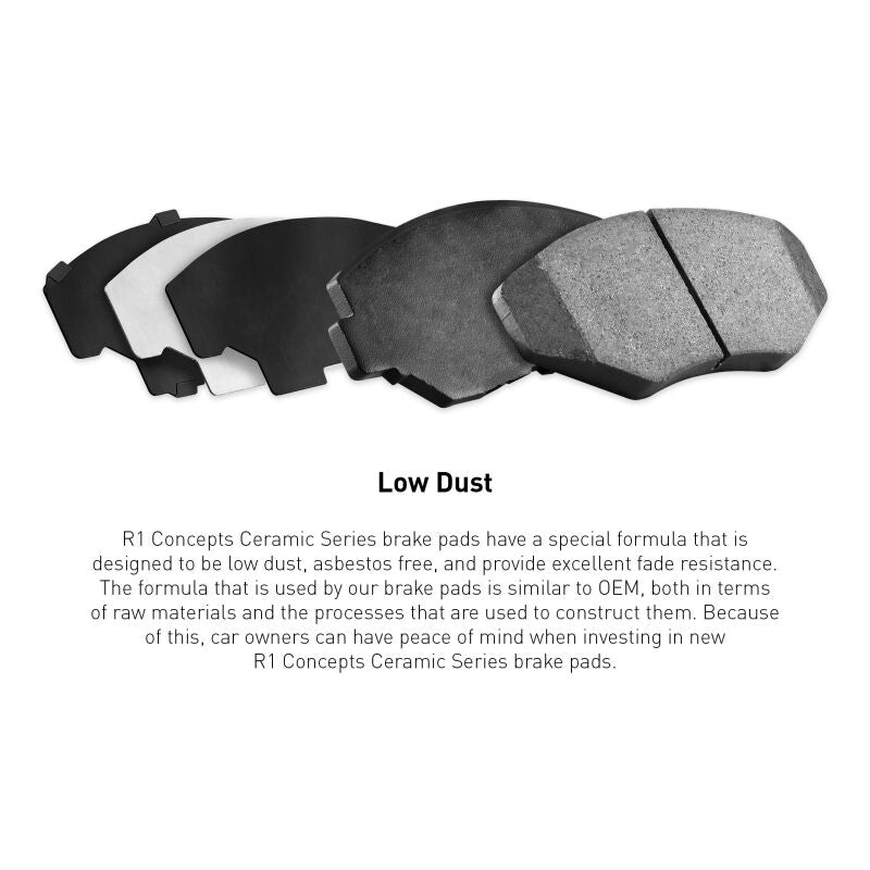 R1 12-14 Ford Mustang Rear Ceramic Brake Pads
