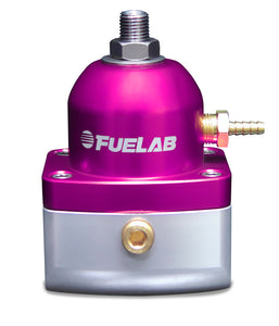 Fuelab 515 TBI Adjustable FPR Large Seat 10-25 PSI (2) -10AN In (1) -6AN Return - Purple