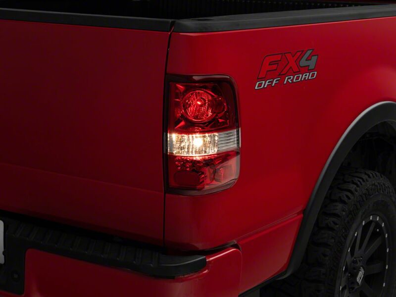 Raxiom 04-08 Ford F-150 Styleside OEM Style Tail Lights- Chrome Housing- Red Lens