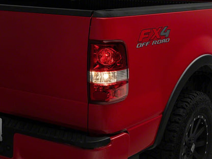 Raxiom 04-08 Ford F-150 Styleside OEM Style Tail Lights- Chrome Housing- Red Lens