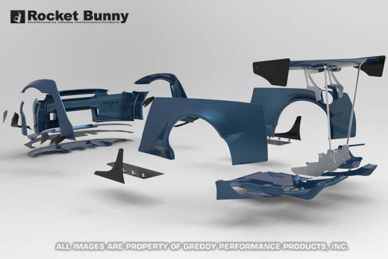 GReddy 09+ Nissan GT-R R35 Rocket Bunny GT-Wing (Rods)