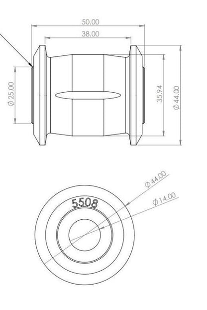 SuperPro Toyota Land Cruiser 300 Series (N/A North America) Rear Panhard Rod Bushing Kit