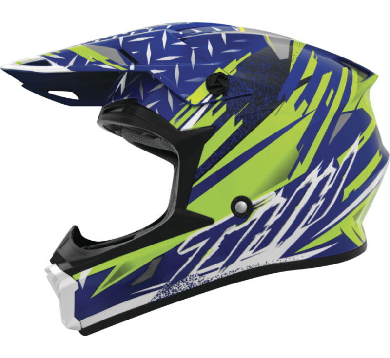 THH Helmets T710XR Assault Blue/Yellow - Medium