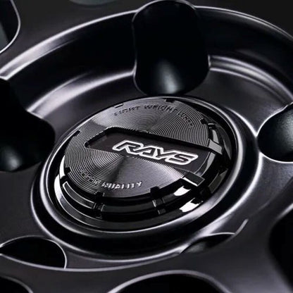 Gram Lights 57NR LIMITED II 18x9.5 +45 5-120 Semigloss Black Wheel w/ Black Cap/Stickers/Air Valve
