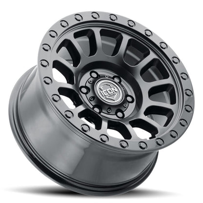 ICON Hulse 18x9 8x6.5 12mm Offset 5.5in BS Double Black