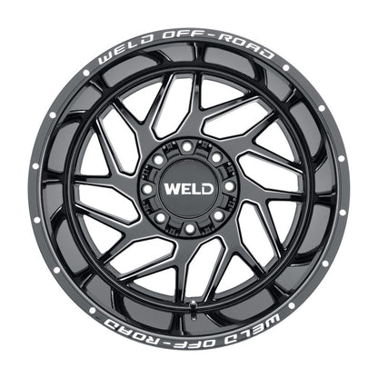 Weld Off-Road W117 20X9 Fulcrum 6X135 6X139.7 ET00 BS5.00 Gloss Black MIL 106.1