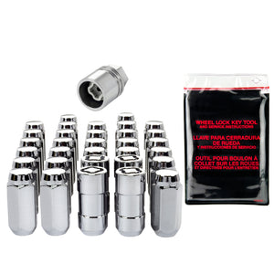 McGard 8 Lug Hex Install Kit w/Locks (Cone Seat Nut) M14X1.5 / 22mm Hex / 1.945in. Length - Chrome