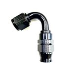 Fragola -12AN Real Street x 120 Degree Hose End Black For PTFE Hose