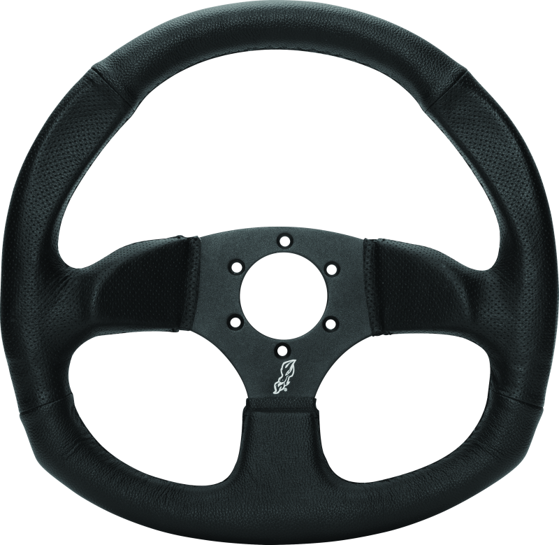 DragonFire Racing Steering Wheels - D-Shaped- Vinyl- Iron Series- 0in offset
