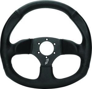 DragonFire Racing Steering Wheels - D-Shaped- Vinyl- Iron Series- 0in offset