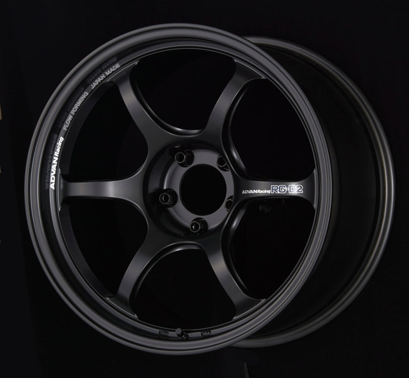 Advan RG-D2 16x8.0 +38 4x100 Machining and Semi Gloss Black Wheel (Special Order No Cancel/Returns)