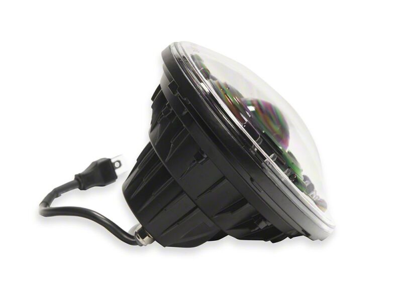 Raxiom 07-18 Jeep Wrangler JK Axial Series Quatro LED Headlights- Black Housing- Clear Lens