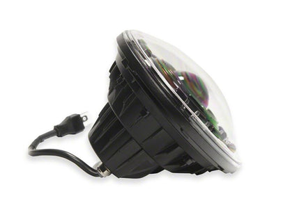 Raxiom 07-18 Jeep Wrangler JK Axial Series Quatro LED Headlights- Black Housing- Clear Lens