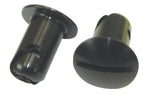 Moroso Quick Fastener - Oval Head - 7/16in x .550in - Aluminum - Black - 10 Pack