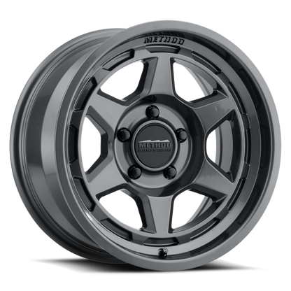 Method MR708 Bead Grip 17x8.5 / 0mm Offset / 5x5 BP / 71.5mm CB - Gloss Titanium