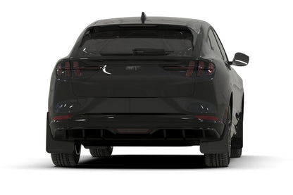 Rally Armor 21-26 Ford Mustang Mach-E/GT/Rally Black UR Mud Flap w/Metallic Black Logo