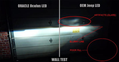 Oracle Jeep Wrangler JL Oculus Bi-LED Projector Headlights- Graphite Metallic - 5500K