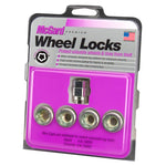 McGard Wheel Lock Nut Set - 4pk. (Under Hub Cap / Cone Seat) 7/16-20 / 3/4 & 13/16 Hex / .775in. L