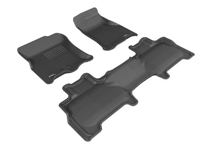 3D MAXpider 11-17 Lincoln Navigator Kagu Black Full Set Bucket Seat w/ Center Console