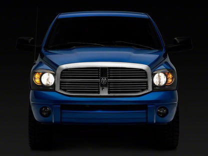 Raxiom 06-08 Dodge RAM 1500 Axial Series Euro Headlights- Black Housing- Clear Lens