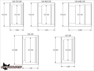 Camburg 1in. Med 4130 Uniball Cup (1.875in. width)