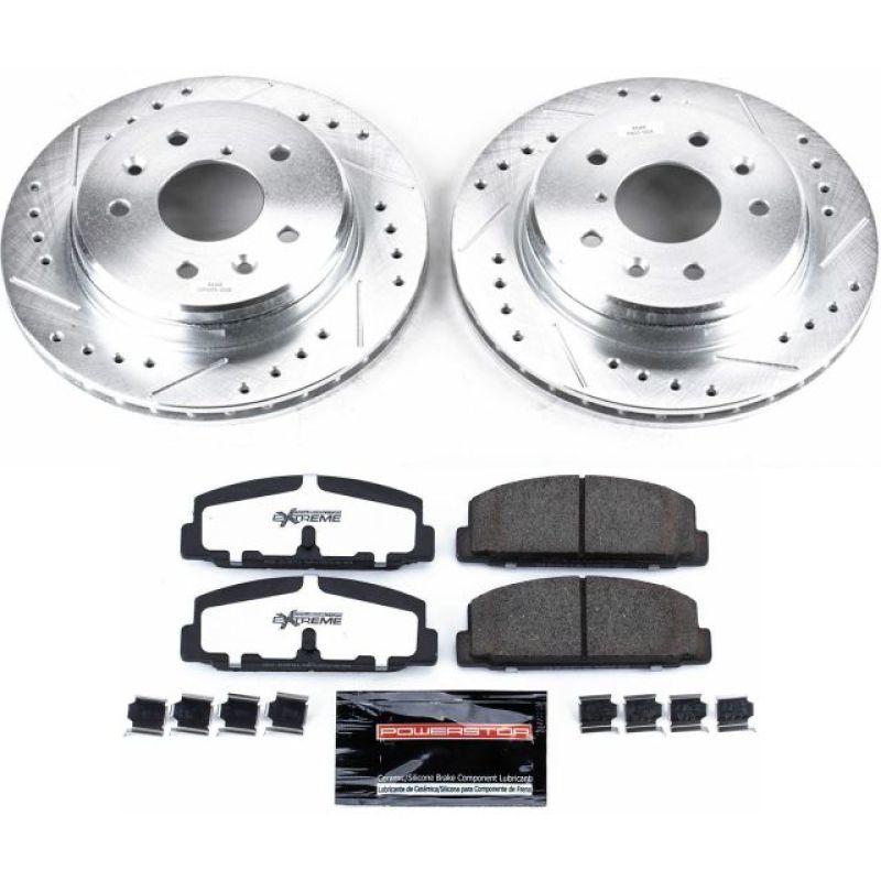 Power Stop 86-91 Mazda RX-7 Rear Z26 Street Warrior Brake Kit