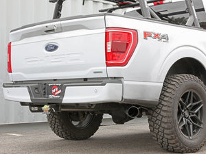 aFe Vulcan 3in 304 SS Cat-Back Exhaust 2021 Ford F-150 V6 2.7L/3.5L (tt)/V8 5.0L w/ Black Tips