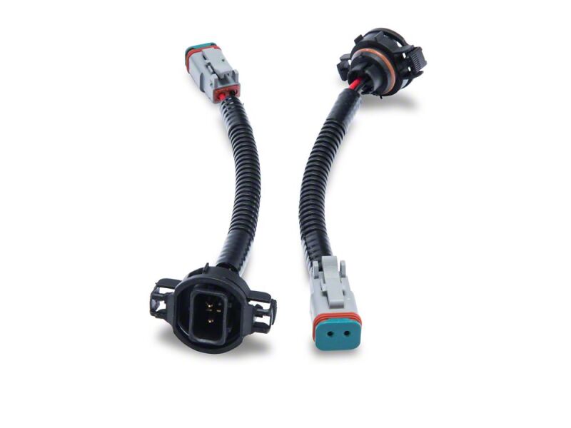 Raxiom 10-18 Jeep Wrangler JK Axial Series H16 to Deutsch Fog Light Wire Harness Adapter Set