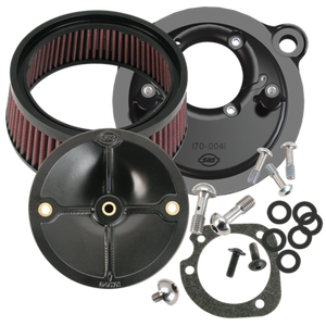 S&S Cycle 91-06 XL Sportster Models w/ Stock CV Carb Stealth Air Cleaner Kit w/o Cover