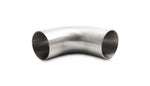 Vibrant 2.5in OD 4.13in Tangent Length T304 SS 90 Deg Mandrel Bend w/Extended Leg Length