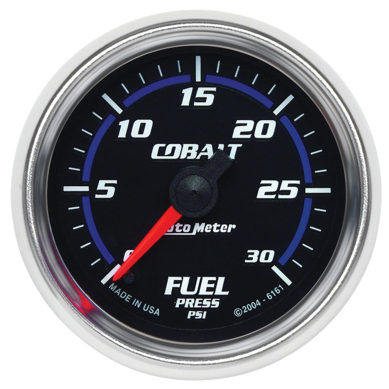 Autometer Cobalt 52mm 0-30 PSI Full Sweep Electronic Fuel Pressure Gauge