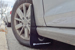 Rally Armor 15-21 MKVII VW Golf/GTI Black UR Mud Flap w/White Logo