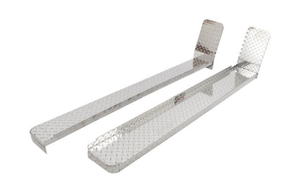 Dee Zee 99-2010 Ford SuperDuty Running Board Cab Section Brite-Tread Aluminum
