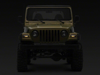 Raxiom 97-06 Jeep Wrangler TJ Axial Series LED Sequential Cornering Lights- Clear