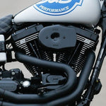 S&S Cycle 01-15 Fuel-Injected Softail Models Stealth Air Cleaner Kit w/ Black Tribute Cover