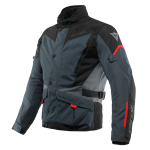 Dainese Tempest 3 D Dry Jacket Ebony/Black/Lava Red Size - 64