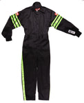 RaceQuip Green Trim SFI-1 JR. Suit - KMedium