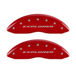 MGP 4 Caliper Covers Engraved Front & Rear Explorer Red finish silver ch