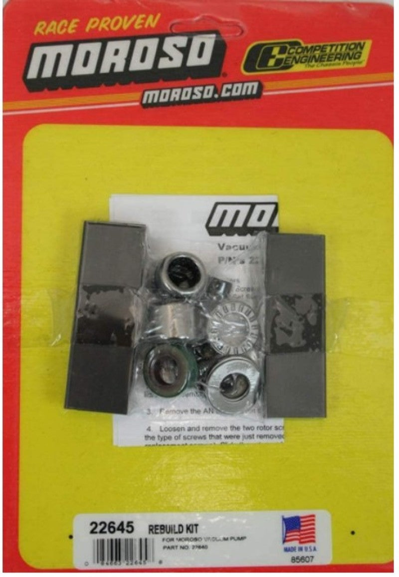 Moroso Vacuum Pump Rebuild Kit - 3 Vane